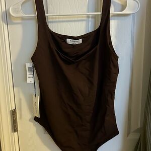 Aritzia Rich Chocolate Bodysuit